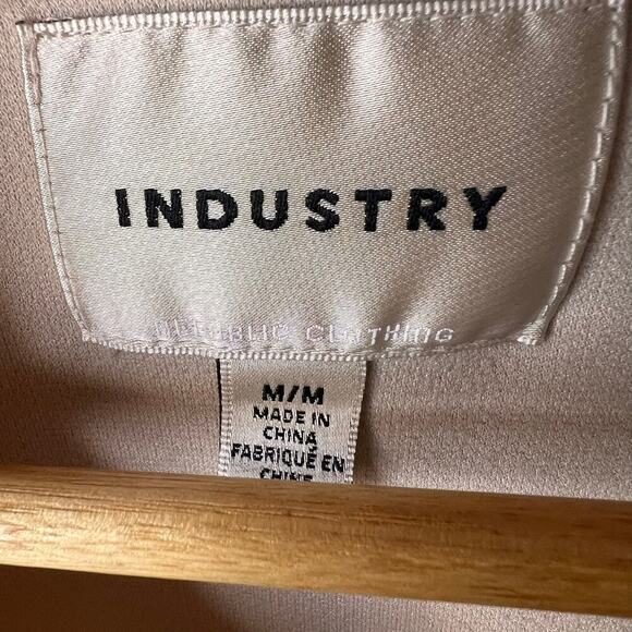 Industry Shacket Womens Size M/M Ivory Jacket with Snaps Retro Minimalist - Picture 2 of 16